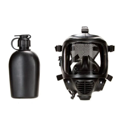 MIRA Safety CM-6M Tactical Gas Mask - Includes Pre-installed Hydration System & Canteen | Full-Face Respirator for CBRN Defense