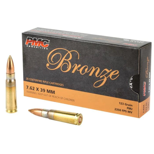 PMC Bronze 7.62x39 Rifle Ammo - 123 Grain | FMJ