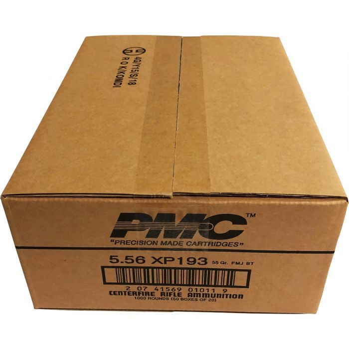 PMC X-TAC 5.56NATO Rifle Ammo - 55 Grain | FMJ-BT (1000 Round Case)