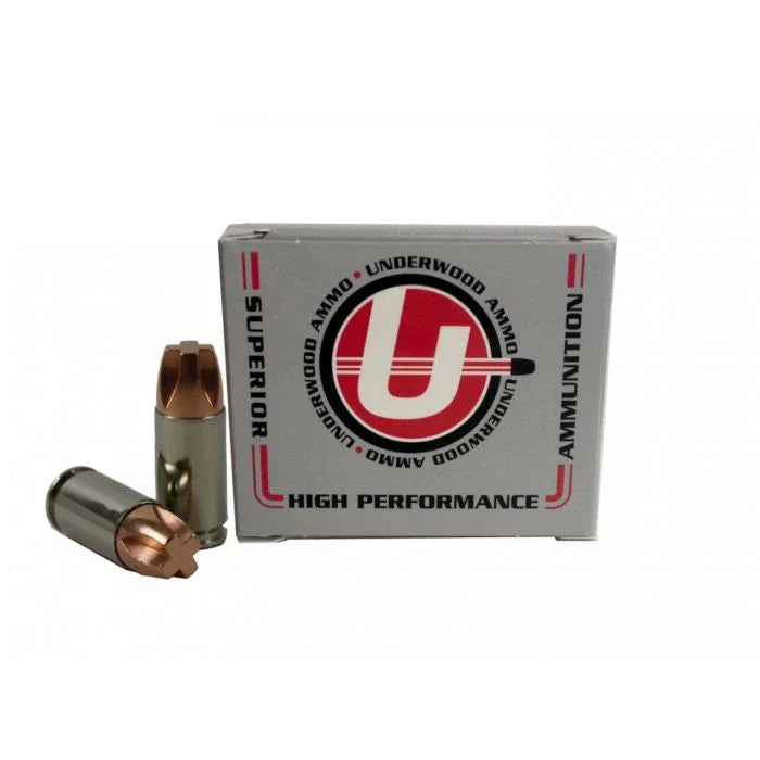 Underwood Ammo 9mm Luger Handgun Ammo - 115 Grain | +P | Xtreme Penetrator (20 Round Box)